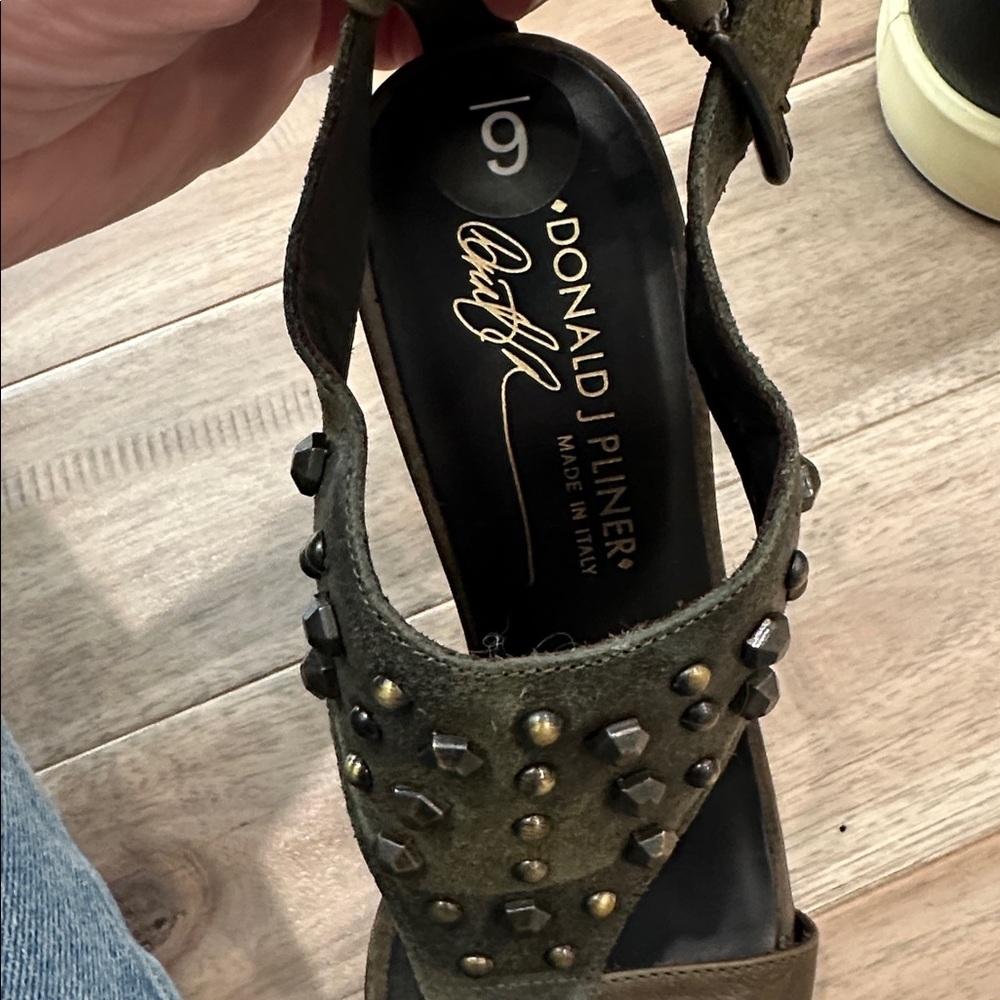 Donald J. Pliner Olive Studded Heels sandals - Picture 7 of 7